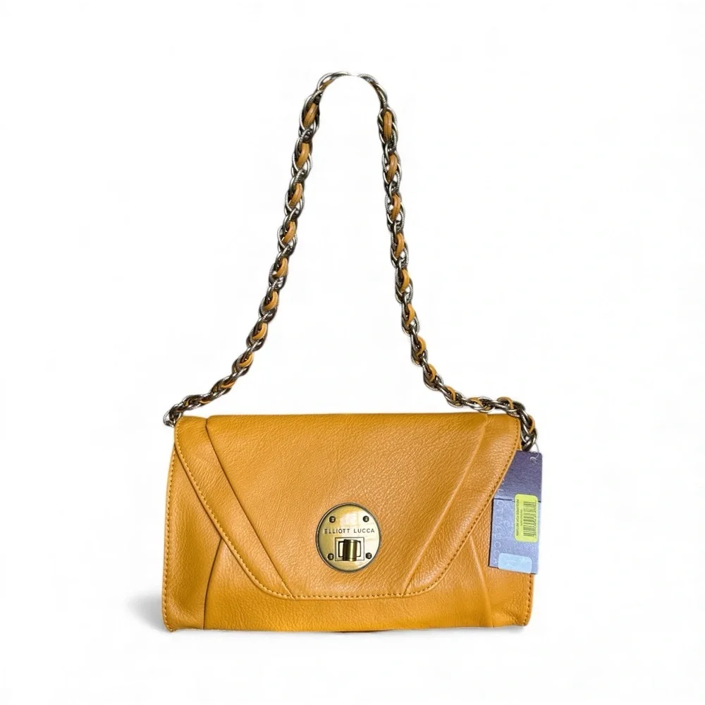 NWT Elliott Lucca Pebbled Leather Crossbody & Clutch